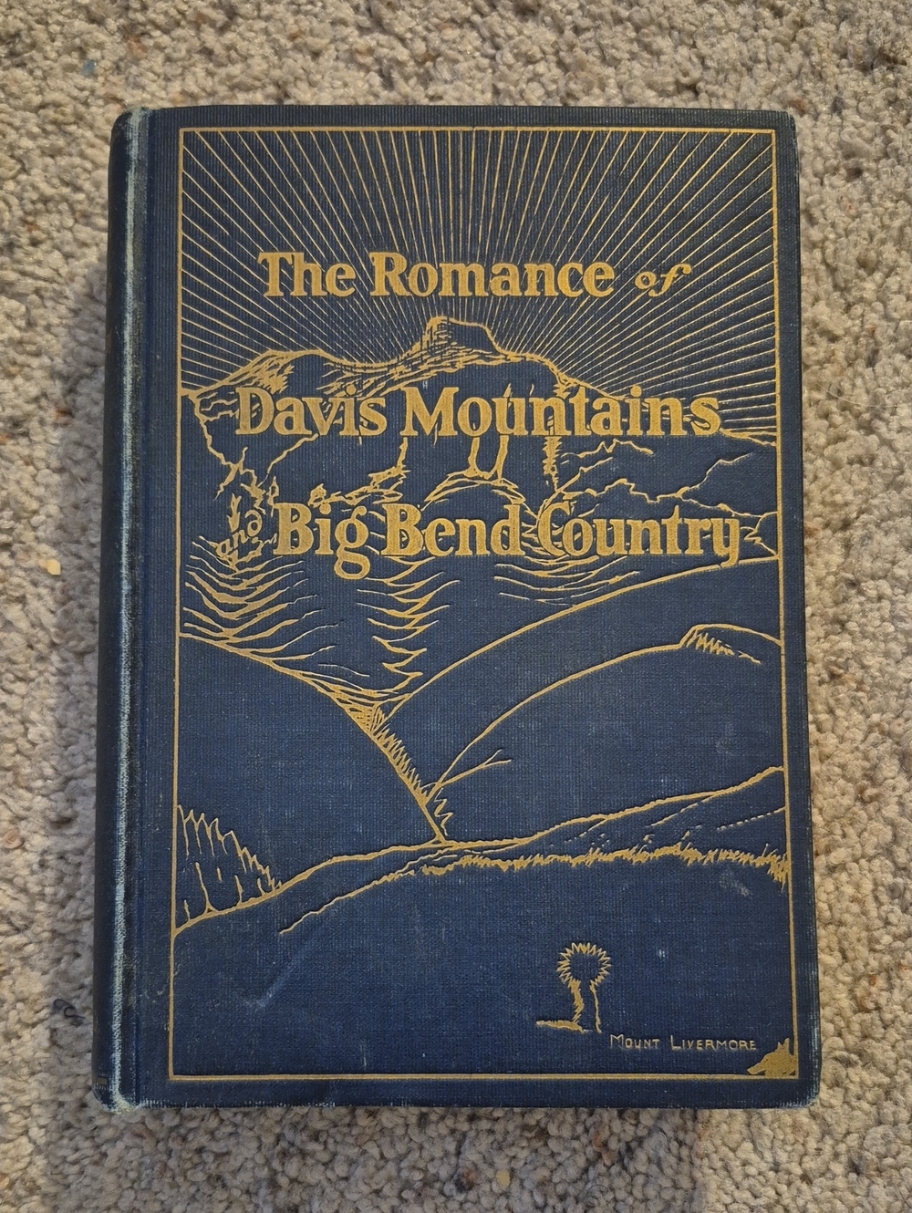 1919 The Romance Of Davis Mountains Big Bend Country Carlysle G Raht HCDJ 1st Ed